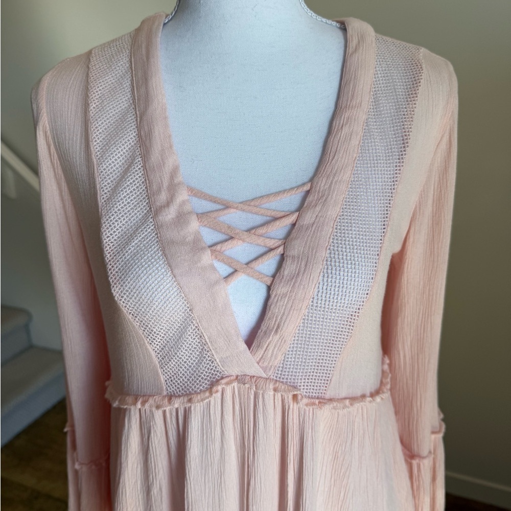 Dex Babydoll Ethereal Y2K Top Size Medium Boho Victorian Romantic Milkmaid - Picture 5 of 9